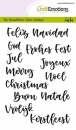 Craft Emotions Clear Stamps - Christmas in 7 Languages